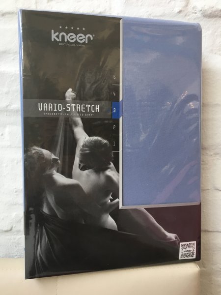 Kneer Qualität 22 Vario - Stretch (Wasserbett) 180 x 200/220 & 200 x 200/220 - eisblau